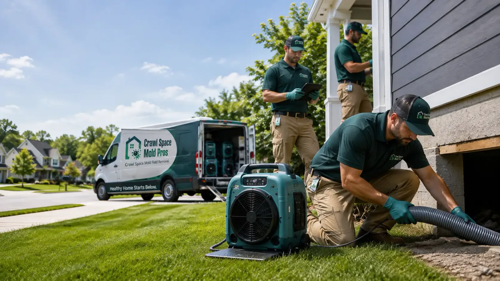Crawl Space Mold Removal in Luzerne, IA